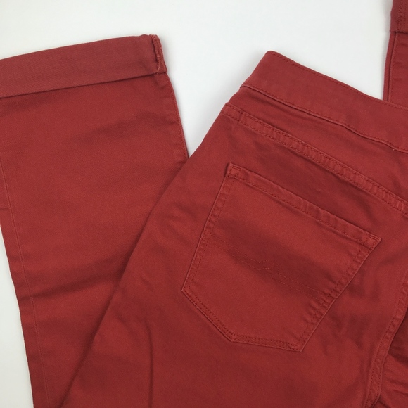 NEW Arizona Jean Co. Red Crop Jeggings 11 Junior - Picture 6 of 8